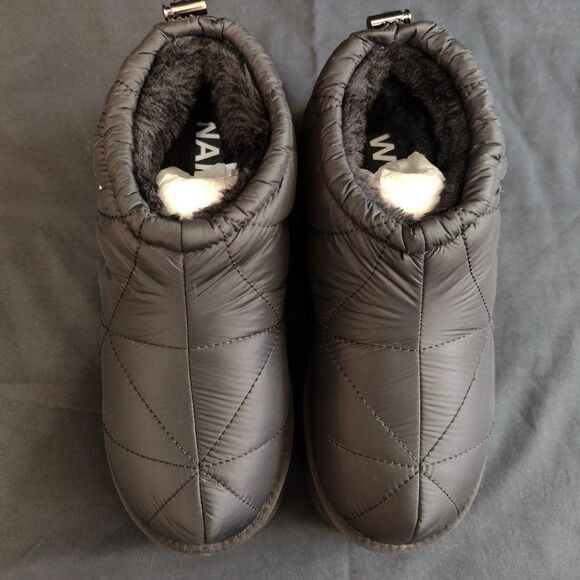 NWOT ♡ Naked Wolfe ♡ Buffy Fur Lined Puffer Platform Boots in Black - Picture 5 of 8